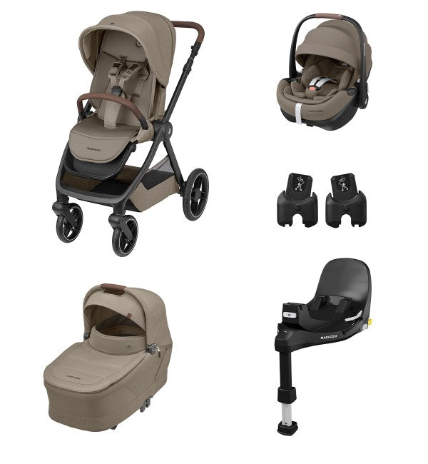 Maxi Cosi Trio Oxford+ con ovetto Pebble 360 Pro² e base rotante - Ovetto reclinabile