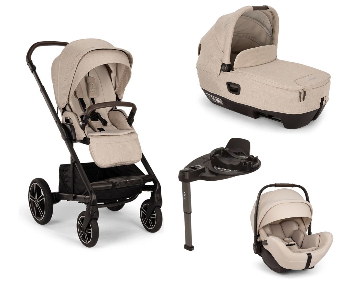 Nuna Trio Mixx Next con navicella Cari omologata auto e Arra Flex