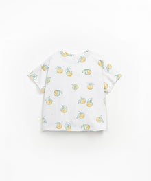 T-shirt in jersey stampato