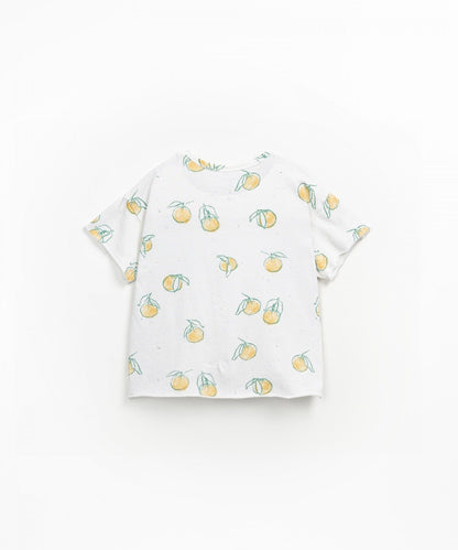 T-shirt in jersey stampato