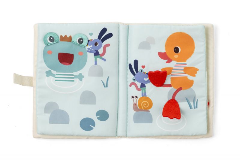Libretto Sensoriale in Stoffa 'Le Tattili Scoperte di Nina il Topolino'