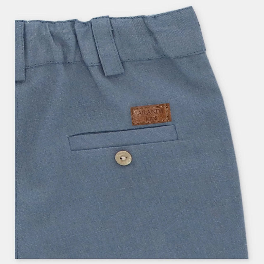 Pantaloni corti in tessuto - Blu