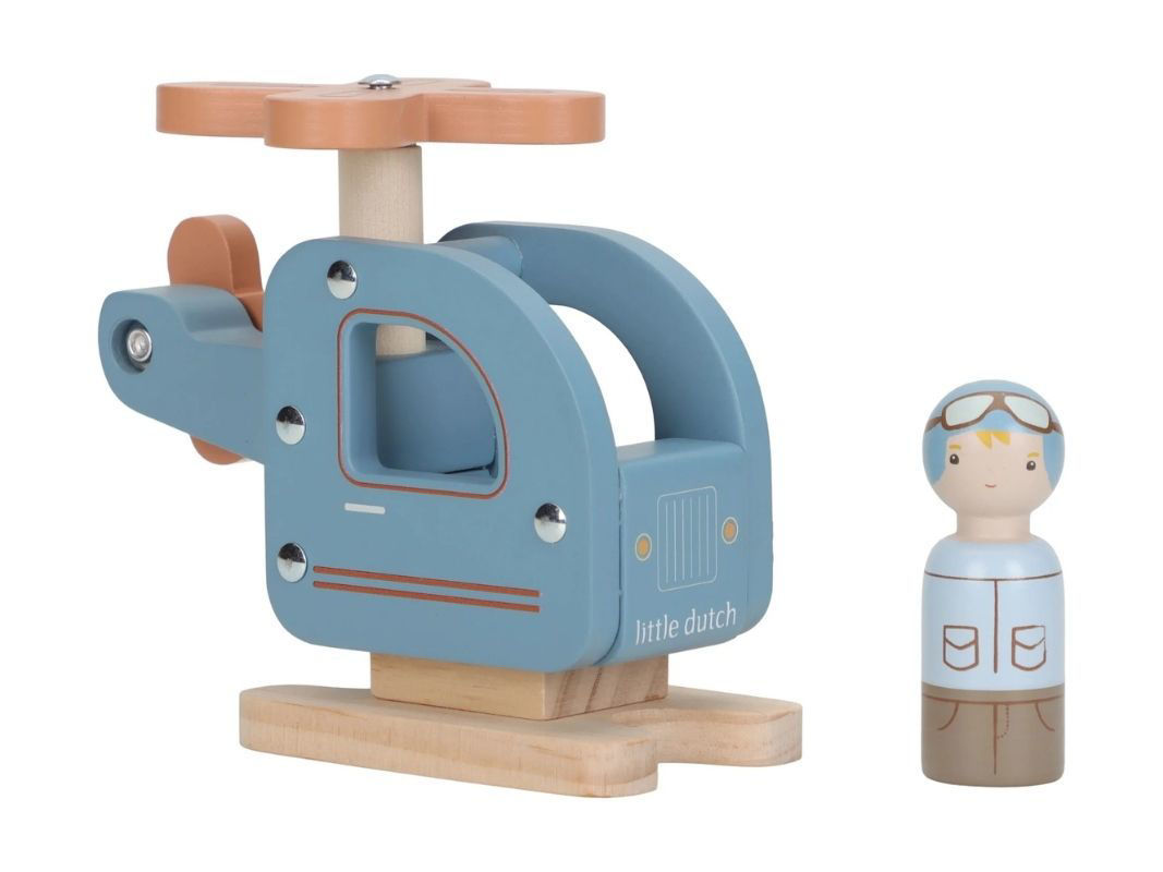Elicottero in legno FSC - Dai 18 mesi in su