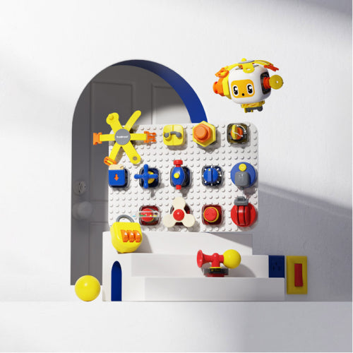 Set tavoletta gioco educativo ed evolutivo - Busy Board - dai 12 mesi ai 24 mesi