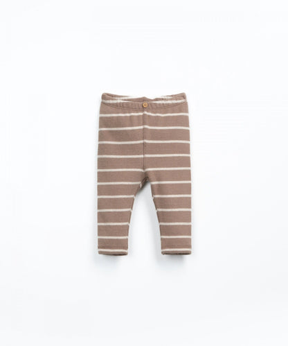 Leggins in jersey a righe