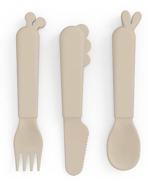 Set di posate per bambini in silicone
