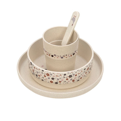 Set piatti 4 pezzi - Ciotola, piatto,bicchiere e cucchiaio
