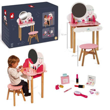 Console di bellezza con sgabello