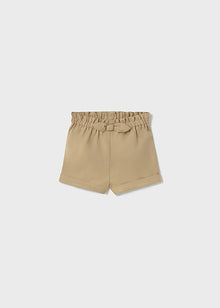 Pantalone corto giallino con fiocco