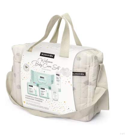 Borsa cosmetica con set cura neonato - con 5 prodotti inclusi