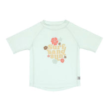 Maglia manica corta protezione upf 60+ flowers sea foam
