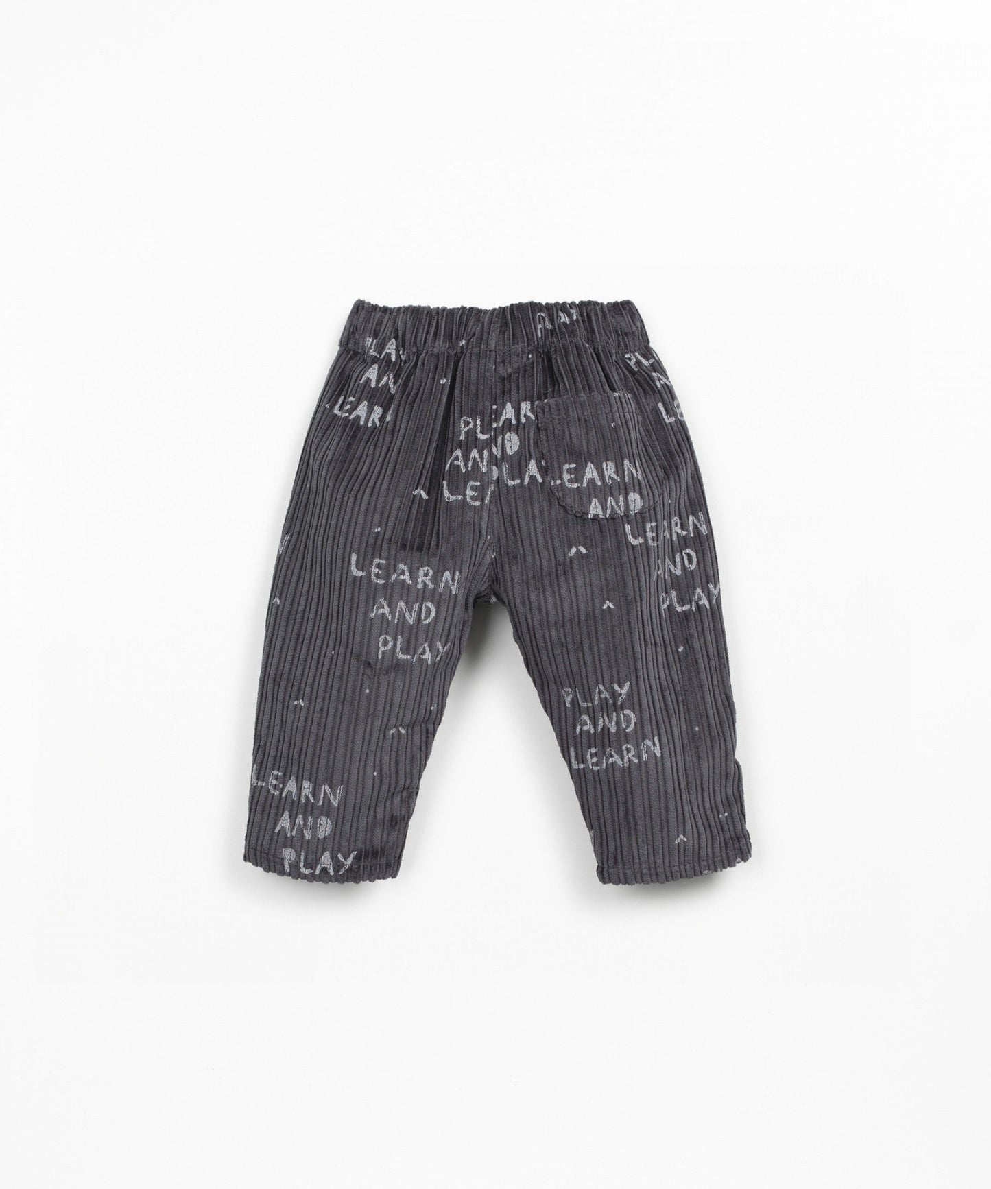 Pantaloni in velluto a righe stampato