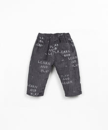 Pantaloni in velluto a righe stampato