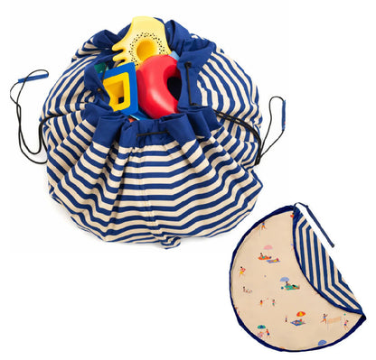 Sacco Portagiochi e Tappeto Gioco da Esterno 2 in 1