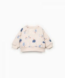 FELPA IN MAGLIA STAMPATA