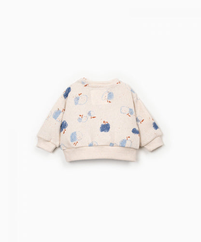 FELPA IN MAGLIA STAMPATA