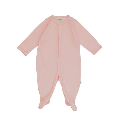 Pigiama in lana merino e seta - con piedini