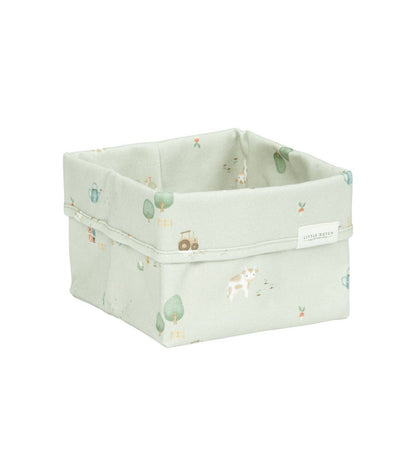 Cestino porta oggetti 15x15x15cm - 100% Cotone Bio