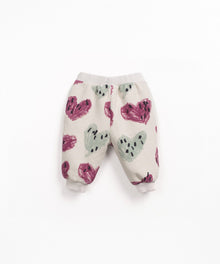 Pantaloni in pile stampato - 70% Cotone BIO