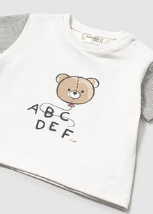 Maglia manica corta bianco orso