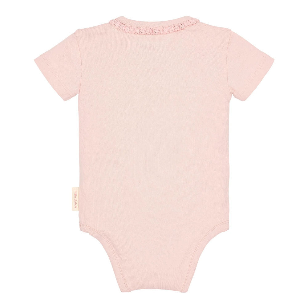 Body maniche corte in Cotone Biologico - Pink Blossom