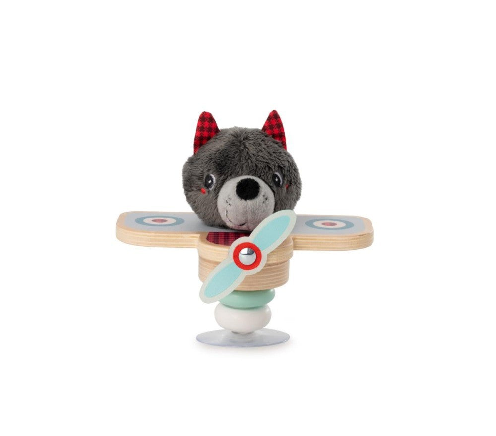 Peluche in aereo oscillante