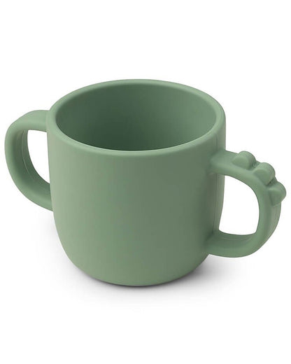 Tazza con 2 manici in silicone alimenatare Peekaboo Croco