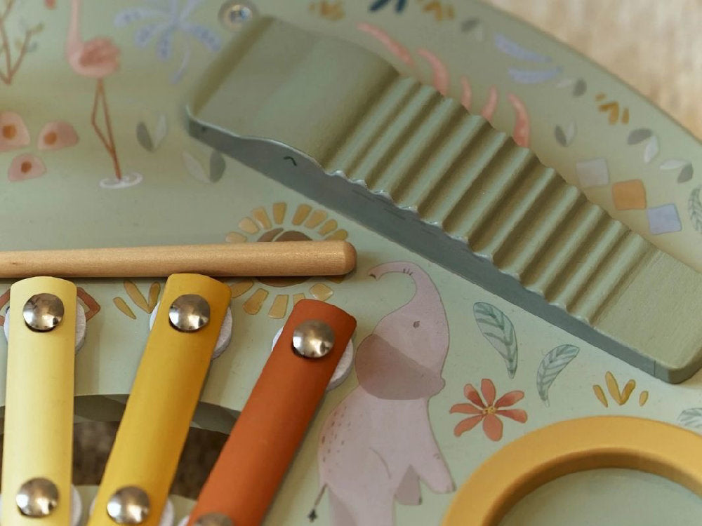 Tavolo Musicale Multi-Attività in Legno 'Safari Friends' Little Dutch - Dai 18 mesi