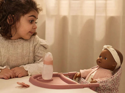 Sedia da Tavolo per Bambole 'Little Dutch' con Vassoio (Fantasia Floreale Rosa)