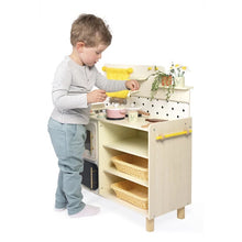Grande cucina in legno