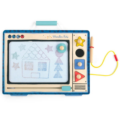 Lavagna magnetica in legno - Puce e Pilou