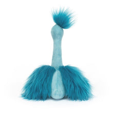 Peluche morbido fou fou pavone