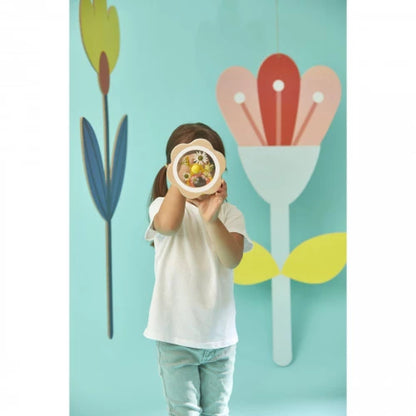 Caleidoscopio di Fiori in Legno FSC® 'Happy Garden' con Pannelli Magnetici