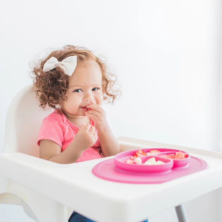 Piatto tre scomparti con tovaglietta integrata in silicone - Mini Mat