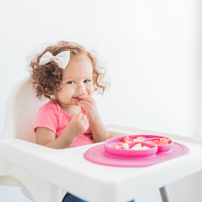 Piatto tre scomparti con tovaglietta integrata in silicone - Mini Mat