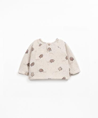 Maglione con stampa - 90% Cotone rigenerato e 10% Cotone riciclato