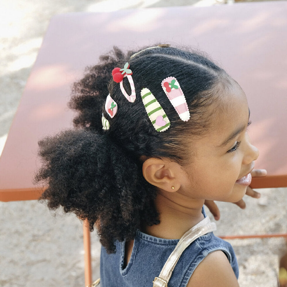 Set mollette per capelli con motivo Cherry Kiss