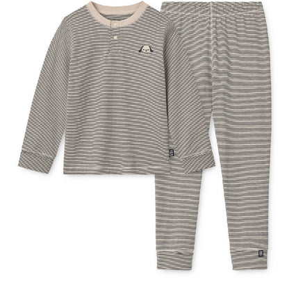 Pigiama per Bambini a Righe in Cotone Biologico ed Elastan 'Wilhelm Grow' Liewood