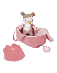 Bambola di stoffa con accessori