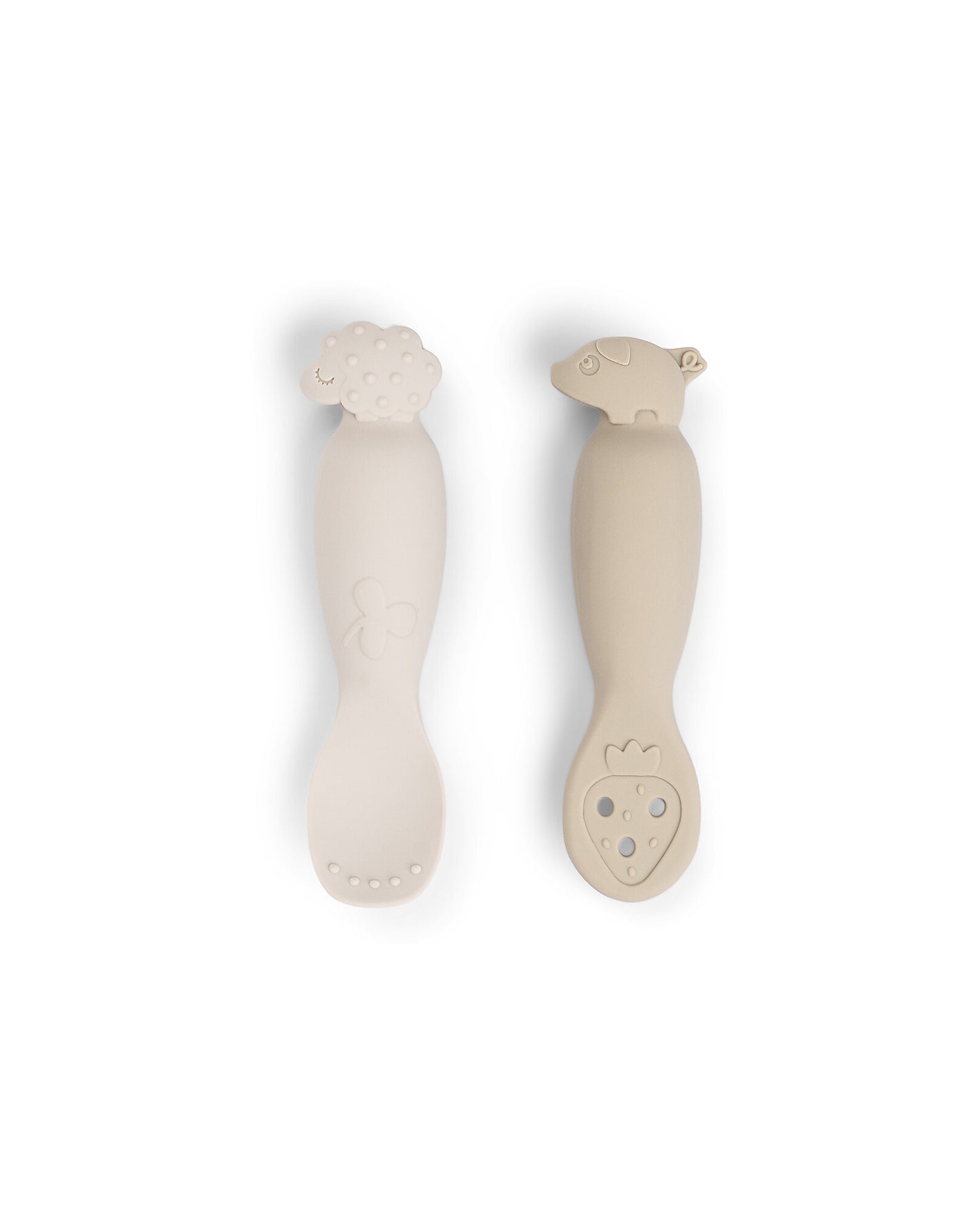 Set 2 cucchiai da apprendimento in silicone - tiny farm