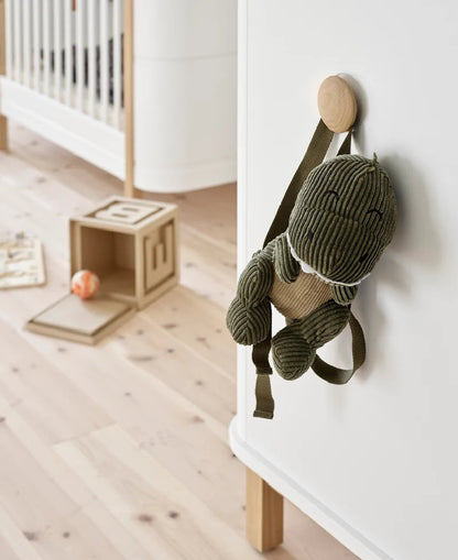 Cassettiera Fasciatoio in Legno di Rovere 'Wood Nursery Dresser' con 3 Cassetti