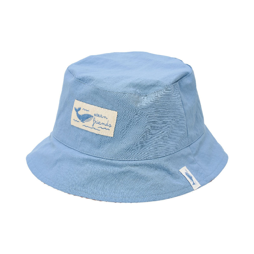 Cappellino alla Pescatora 'Ocean Splash' (Reversibile in Seersucker e Ripstop)