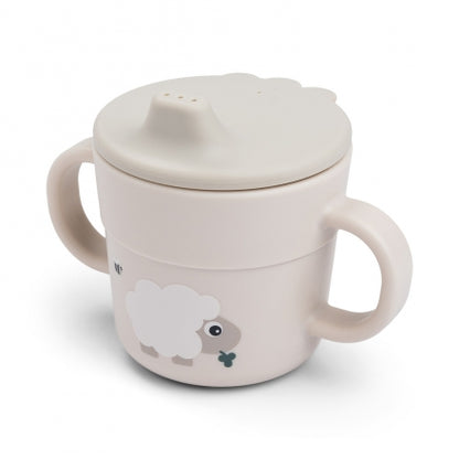 Tazza con beccuccio e manici - Tiny Farm - 100% Silicone alimentare