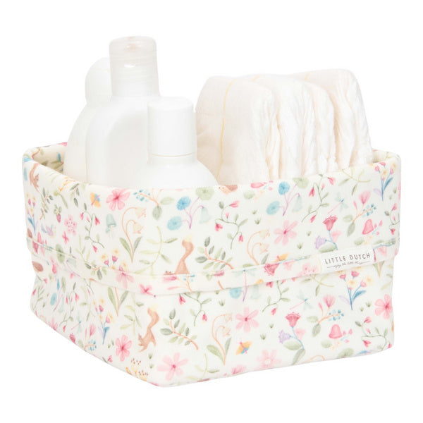 Cestino porta oggetti 15x15x15cm - 100% Cotone Bio