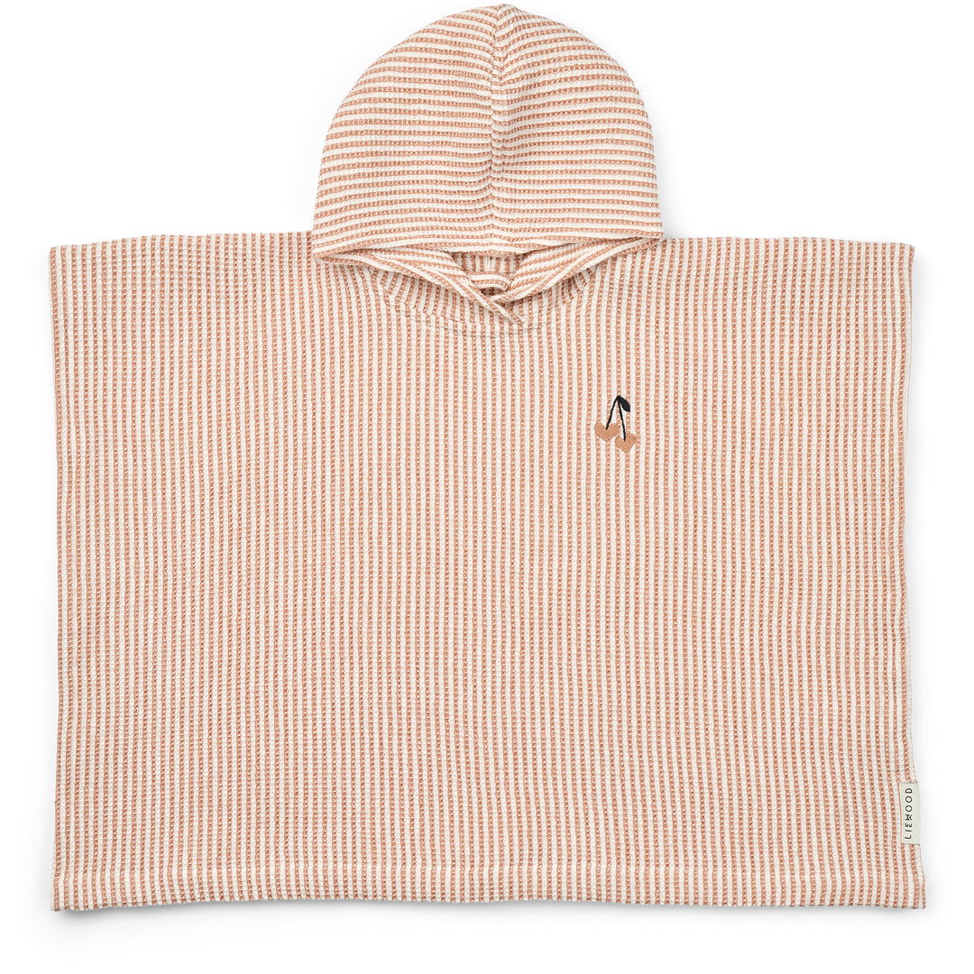 Paco Poncho accappatoio - in Cotone Biologico Waffle