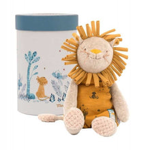Peluche morbido leona paprika - in scatola baobab