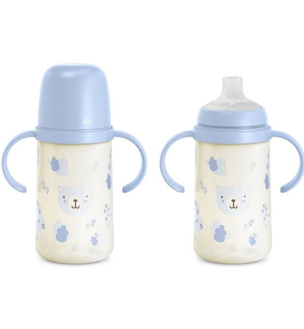 Biberon con Manici Fosforescenti Suavinex Wild&Free - Dai 4 mesi