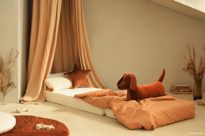 Pouf 3 in 1 Sleepover - 100% eco-velvet riciclato