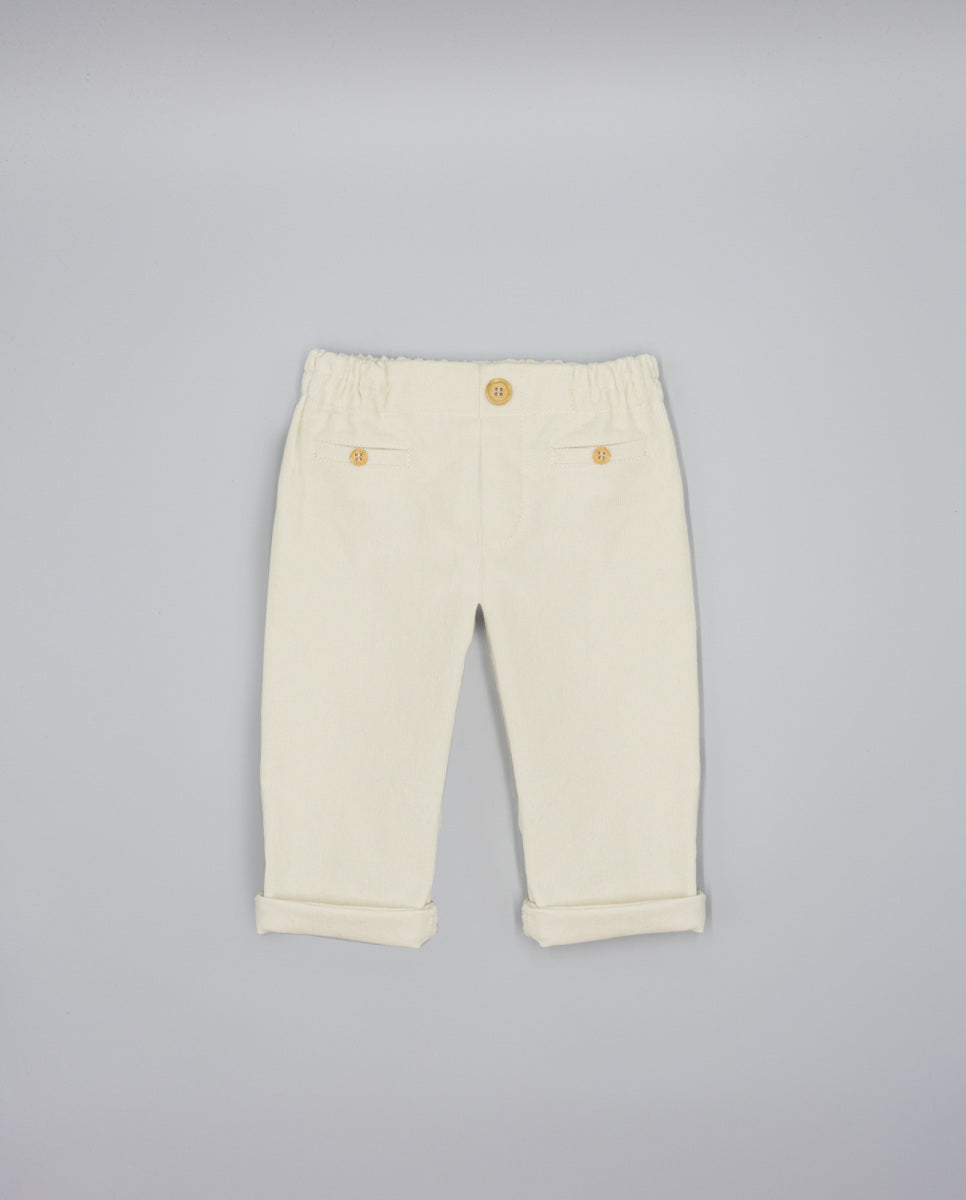 Pantaloni in velluto a coste con le tasche - 100% Cotone