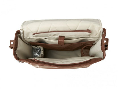 Borsa zaino Premium con fasciatoio - Classic Cognac